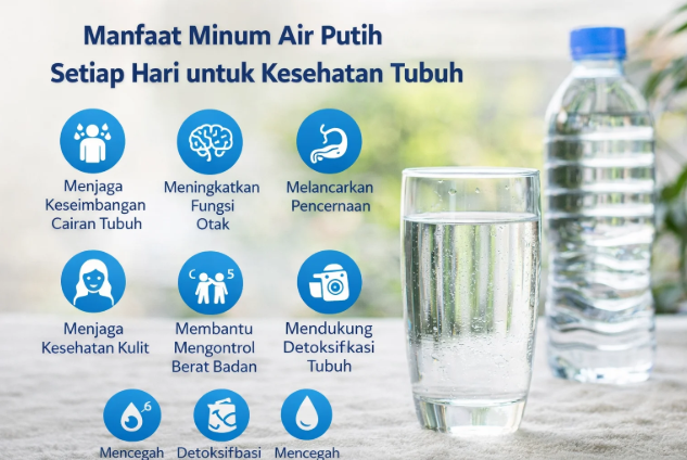 Manfaat Minum Air yang Cukup Setiap Hari untuk Tubuh Sehat