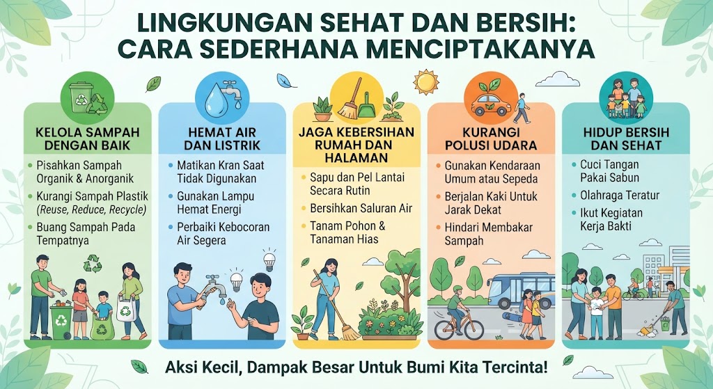 Cara Sederhana Menciptakan Lingkungan Sehat dan Bersih