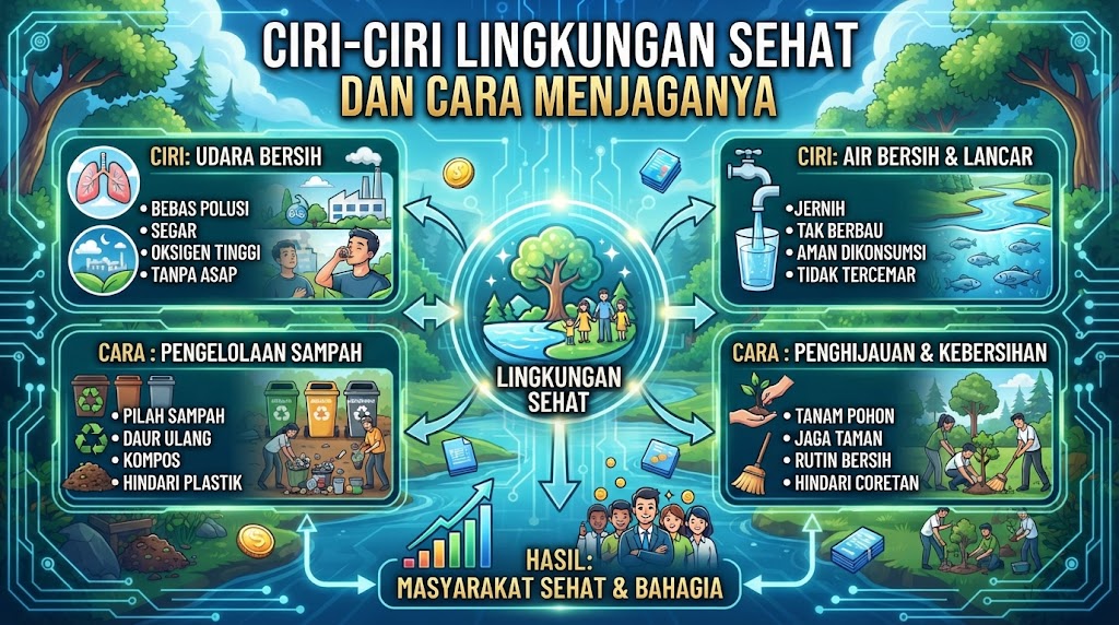 Mengenal Ciri-Ciri Lingkungan Sehat dan Cara Menjaganya